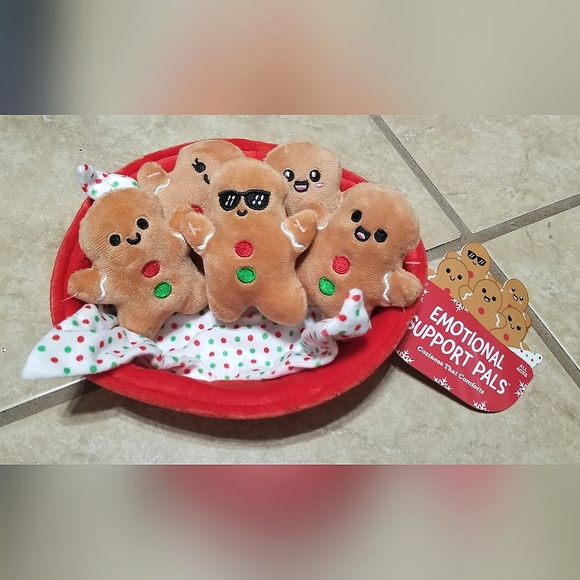Emotional Support Gingerbread 5pc Plush Set - Picture 1 of 2